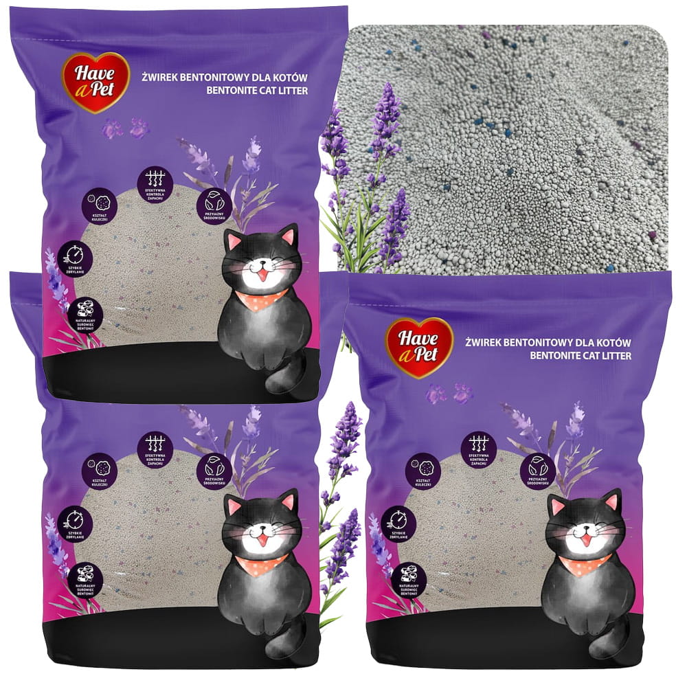 Żwirek Bentonitowy Lawendowy Have a Pet 5l